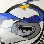 Vintage Mopar Plymouth Porcelain Sign – Road Runner Auto Shop Gas Pump Sign - Image 4