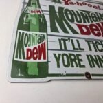 Vintage Mountain Dew Porcelain – Hillbilly Gas Pump Soda Bottles Soda Sign - Image 11