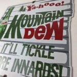 Vintage Mountain Dew Porcelain – Hillbilly Gas Pump Soda Bottles Soda Sign - Image 13