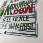 Vintage Mountain Dew Porcelain – Hillbilly Gas Pump Soda Bottles Soda Sign - Image 14