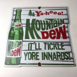 Vintage Mountain Dew Porcelain – Hillbilly Gas Pump Soda Bottles Soda Sign - Image 15