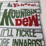 Vintage Mountain Dew Porcelain – Hillbilly Gas Pump Soda Bottles Soda Sign - Image 4