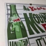 Vintage Mountain Dew Porcelain – Hillbilly Gas Pump Soda Bottles Soda Sign - Image 5