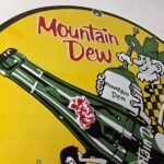 Vintage Mountain Dew Porcelain Sign – Moonshiner Bottle Boy Sign - Image 5