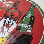 Vintage Mountain Dew Sign – Porcelain Gas Service Station Pump Soda Bottle Sign - Image 4