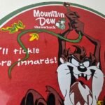 Vintage Mountain Dew Sign – Porcelain Gas Service Station Pump Soda Bottle Sign - Image 5