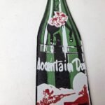 Vintage Mountain Dew Sign – Soda Glass Bottles Beverage Pump Porcelain Sign - Image 6