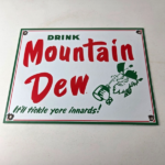 Vintage Mountain Dew Sign – Yahooo Hill Billy Soda Gas Station Porcelain Sign - Image 15
