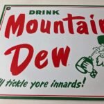 Vintage Mountain Dew Sign – Yahooo Hill Billy Soda Gas Station Porcelain Sign - Image 4