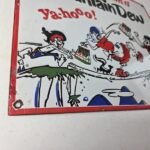 Vintage Mountain Dew Sign – Yahooo Soda Bottle Gas Service Porcelain Sign - Image 11