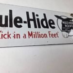 Vintage Mule Hide Roof Porcelain Sign – Auto Gas Service Garage Shop Sign - Image 11