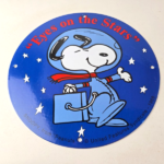 Vintage NASA Meatball Sign – Space Shuttle Snoopy Astronaut Porcelain Gas Sign - Image 15