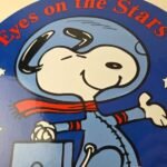 Vintage NASA Meatball Sign – Space Shuttle Snoopy Astronaut Porcelain Gas Sign - Image 3
