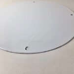 Vintage NASA Meatball Sign – Space Shuttle Snoopy Astronaut Porcelain Gas Sign - Image 9