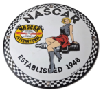 Vintage Nascar Sign – Spark Plug Pin Gas Pump Porcelain Sign