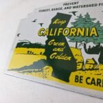 Vintage National Park Sign – Yosemite California Gas Pump Porcelain Sign - Image 14