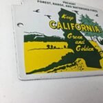 Vintage National Park Sign – Yosemite California Gas Pump Porcelain Sign - Image 6