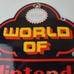 Vintage Nintendo Video Game Sign – Video Game Console Porcelain Gas Pump Sign - Image 3