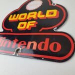 Vintage Nintendo Video Game Sign – Video Game Console Porcelain Gas Pump Sign - Image 9
