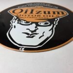 Vintage Oilzum Motor Oils Sign – Pure Pennsylvania Porcelain Gas Pump Sign - Image 11