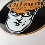 Vintage Oilzum Motor Oils Sign – Pure Pennsylvania Porcelain Gas Pump Sign - Image 10