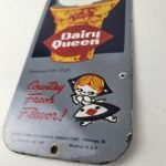 Vintage Old Dairy Queen Sign – Porcelain Diner Gas Pump Sign - Image 14