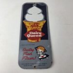 Vintage Old Dairy Queen Sign – Porcelain Diner Gas Pump Sign - Image 15
