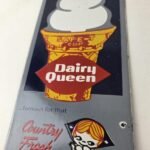Vintage Old Dairy Queen Sign – Porcelain Diner Gas Pump Sign - Image 4