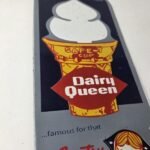 Vintage Old Dairy Queen Sign – Porcelain Diner Gas Pump Sign - Image 6