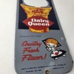 Vintage Old Dairy Queen Sign – Porcelain Diner Gas Pump Sign - Image 7
