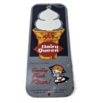 Vintage Old Dairy Queen Sign – Porcelain Diner Gas Pump Sign - Image 2