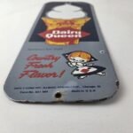 Vintage Old Dairy Queen Sign – Porcelain Diner Gas Pump Sign - Image 8