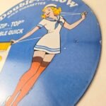 Vintage Old Gold Cigarette Sign – Porcelain Tobacco Gas Pump Plate Sign - Image 9