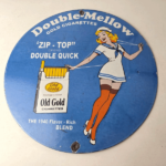 Vintage Old Gold Cigarette Sign – Porcelain Tobacco Gas Pump Plate Sign - Image 11