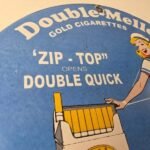 Vintage Old Gold Cigarette Sign – Porcelain Tobacco Gas Pump Plate Sign - Image 4
