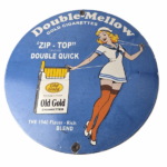 Vintage Old Gold Cigarette Sign – Porcelain Tobacco Gas Pump Plate Sign - Image 2