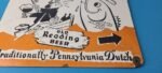 Vintage Old Reading Beer Sign – Adult Drink Fishing Gas Pump Porcelain Sign - Image 12