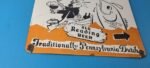 Vintage Old Reading Beer Sign – Adult Drink Fishing Gas Pump Porcelain Sign - Image 7