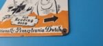 Vintage Old Reading Beer Sign – Adult Drink Fishing Gas Pump Porcelain Sign - Image 10