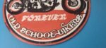 Vintage Old School Bikers Sign – Motorcycle Gasoline Service Pump Porcelain Sign - Image 12