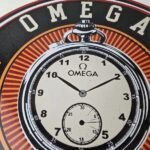 Vintage Omega Watches Sign – Matchless Merits Store Display Gas Porcelain Sign - Image 3