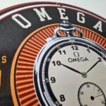 Vintage Omega Watches Sign – Matchless Merits Store Display Gas Porcelain Sign - Image 5