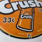 Vintage Orange Crush Sign – Fruit Flavored Beverage Gas Station Porcelain Sign - Image 11