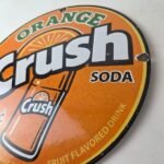Vintage Orange Crush Sign – Fruit Flavored Beverage Gas Station Porcelain Sign - Image 13