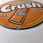 Vintage Orange Crush Sign – Fruit Flavored Beverage Gas Station Porcelain Sign - Image 10
