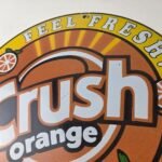 Vintage Orange Crush Sign – Orange Crush Beverage Gas Station Porcelain Ad Sign - Image 12