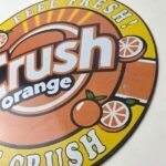 Vintage Orange Crush Sign – Orange Crush Beverage Gas Station Porcelain Ad Sign - Image 13