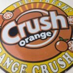 Vintage Orange Crush Sign – Orange Crush Beverage Gas Station Porcelain Ad Sign - Image 4