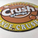 Vintage Orange Crush Sign – Orange Crush Beverage Gas Station Porcelain Ad Sign - Image 10