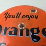 Vintage Orange Crush Sign – Soda Drink Carbonated Porcelain Gas Oil Pump Sign - Image 10
